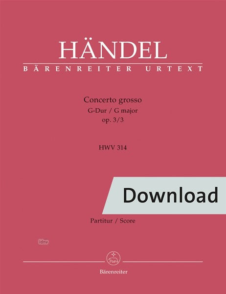 Handel: Concerto grosso in G Major, HWV 314, Op. 3, No. 3