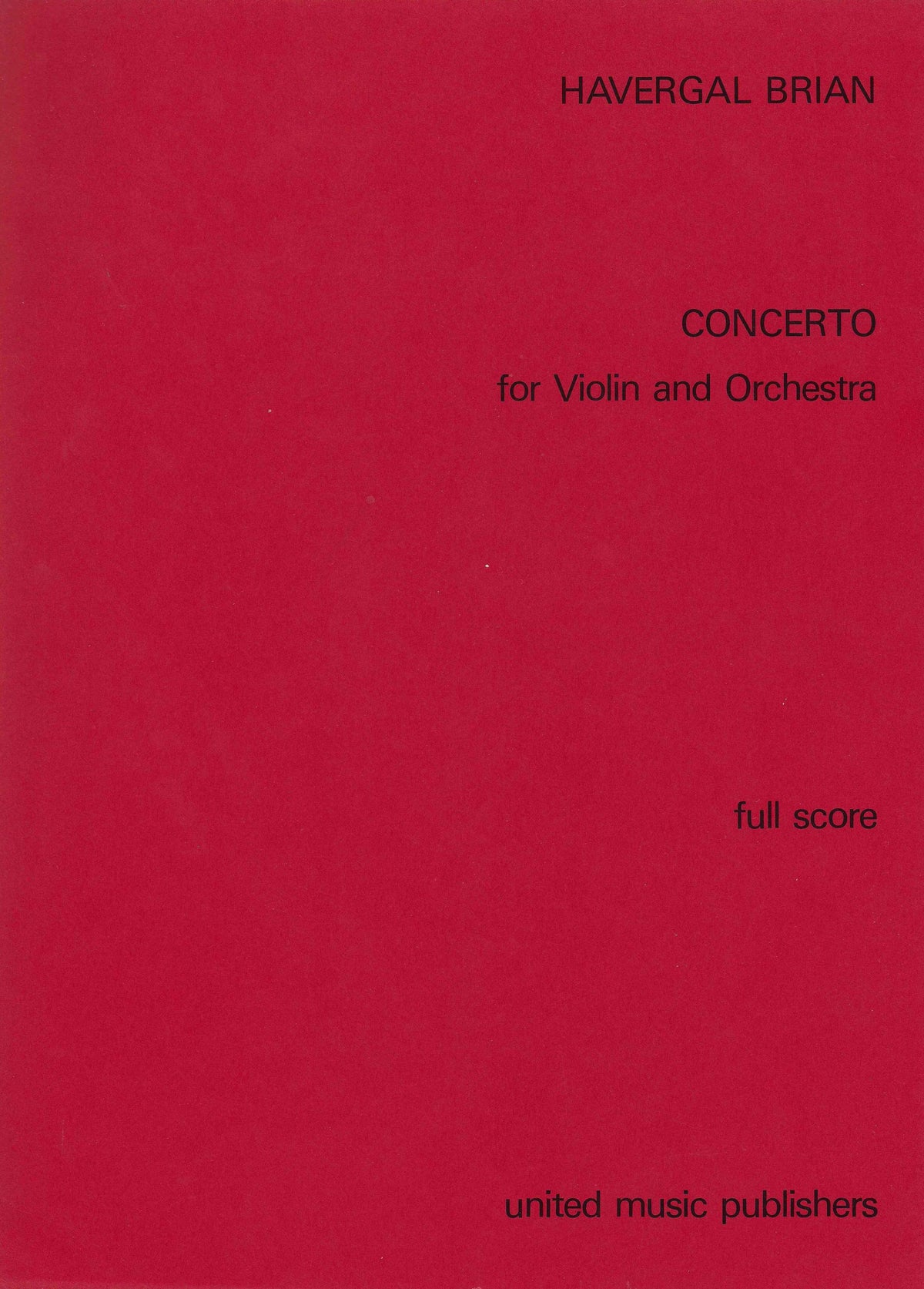 Brian: Violin Concerto in C Major