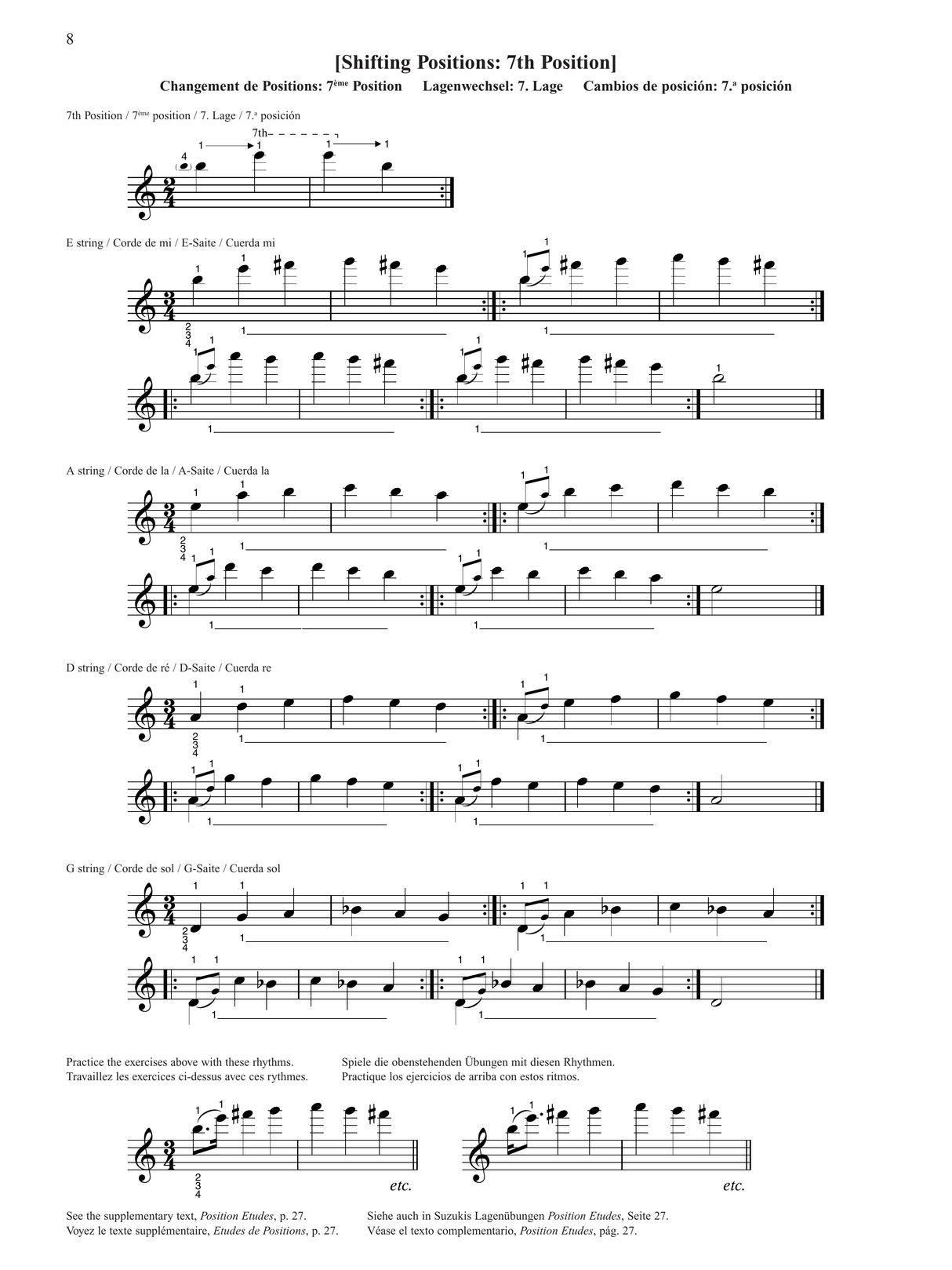 Suzuki Violin School - Volume 7