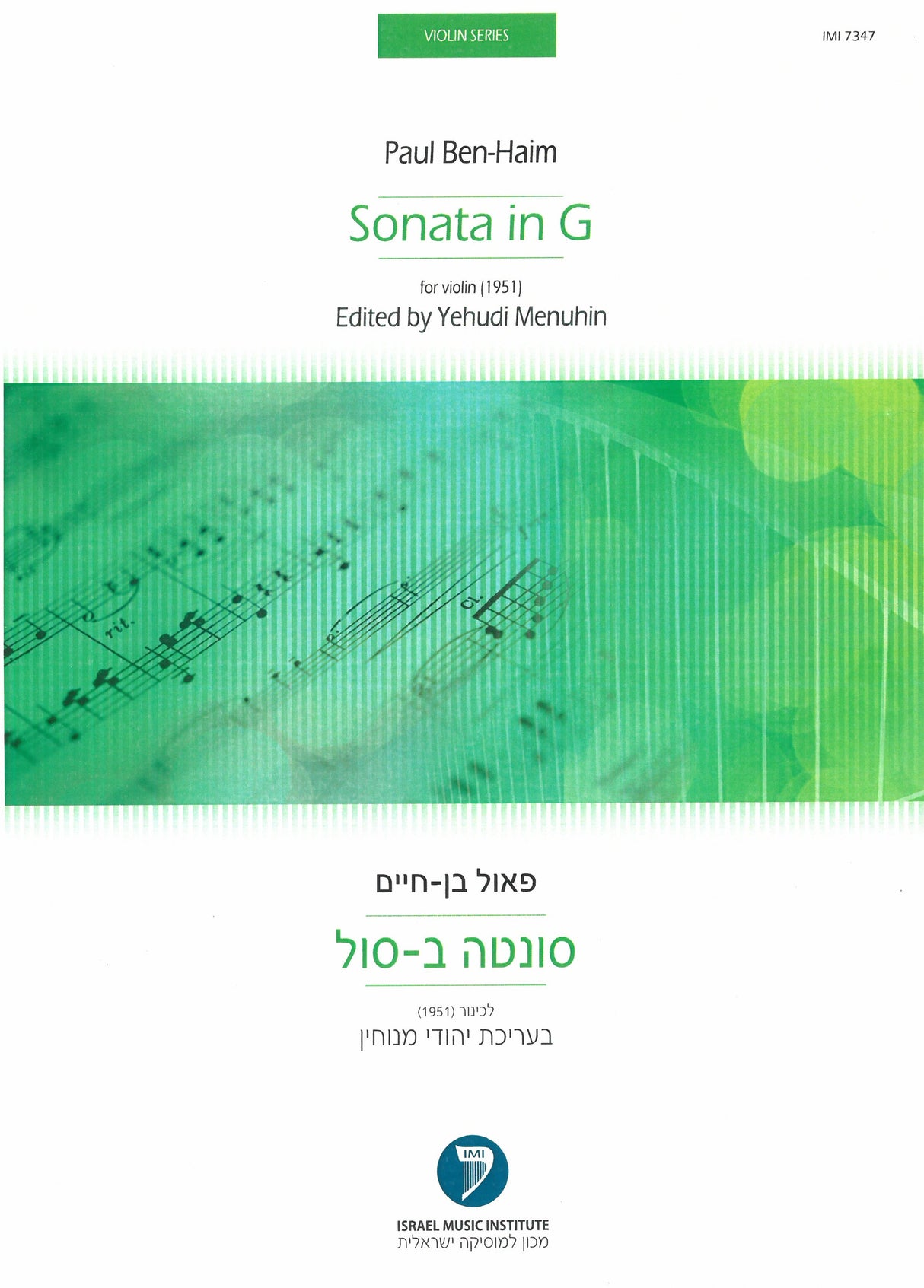 Ben-Haim: Sonata in G