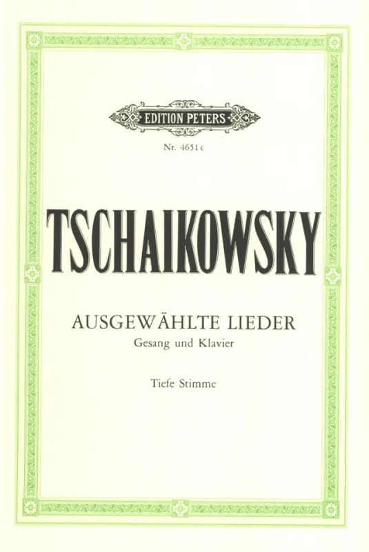 Tchaikovsky: 20 Selected Songs