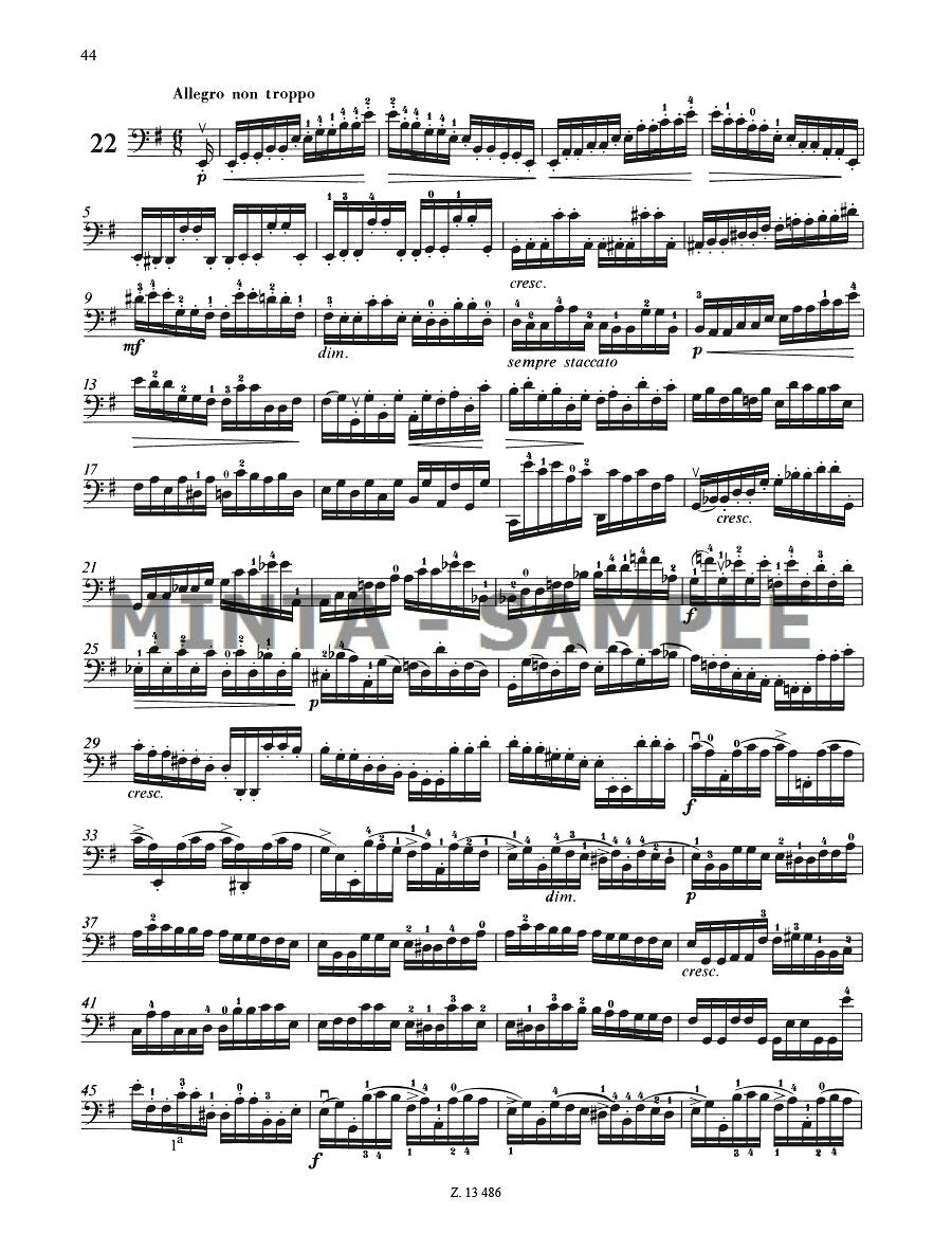 Dotzauer: 113 Cello Exercises - Volume 1 (Nos. 1-34)