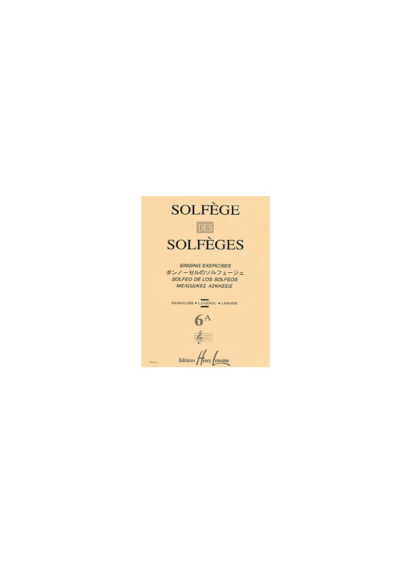 Solfège des Solfèges - Volume 6A