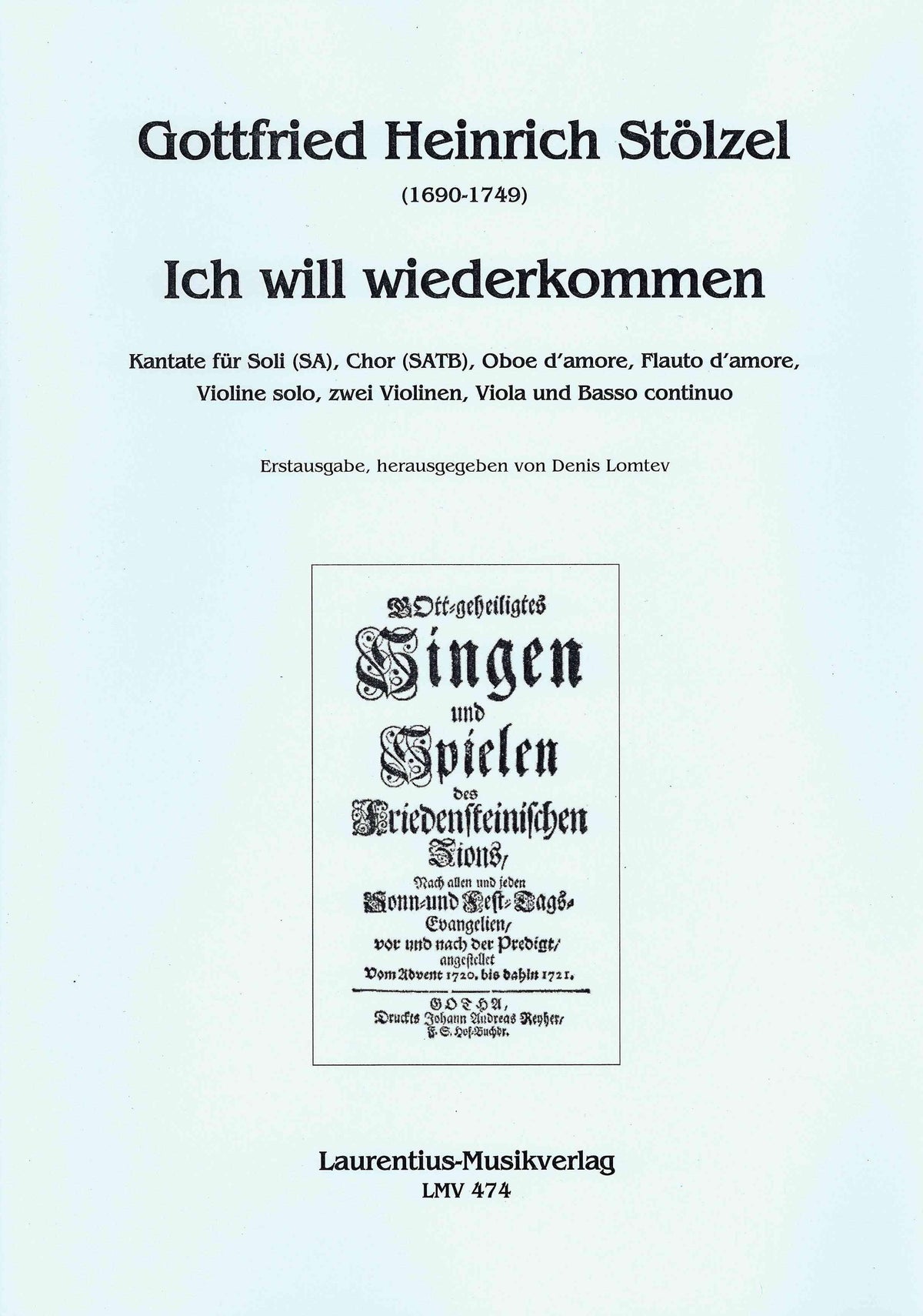 Stölzel: Ich will wiederkommen