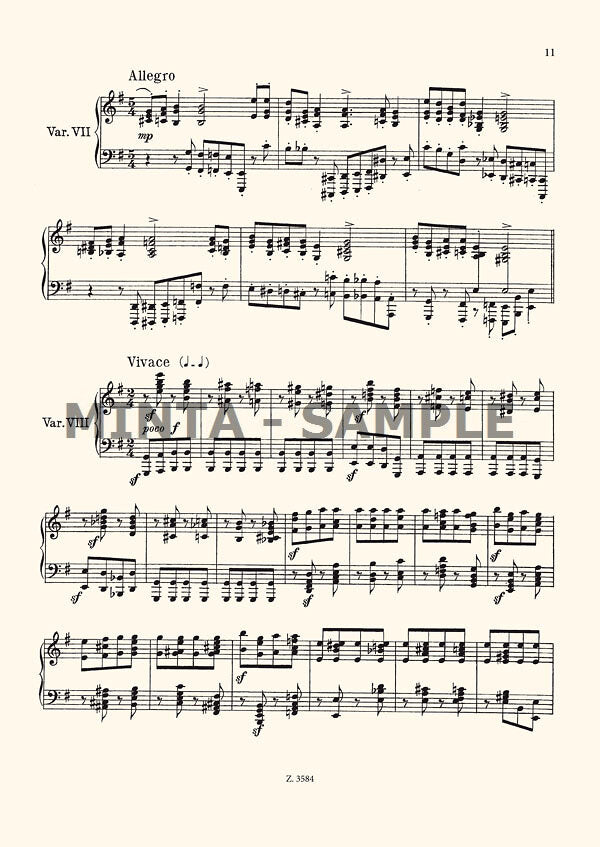 Dohnányi: Variations on a Hungarian Folksong, Op. 29