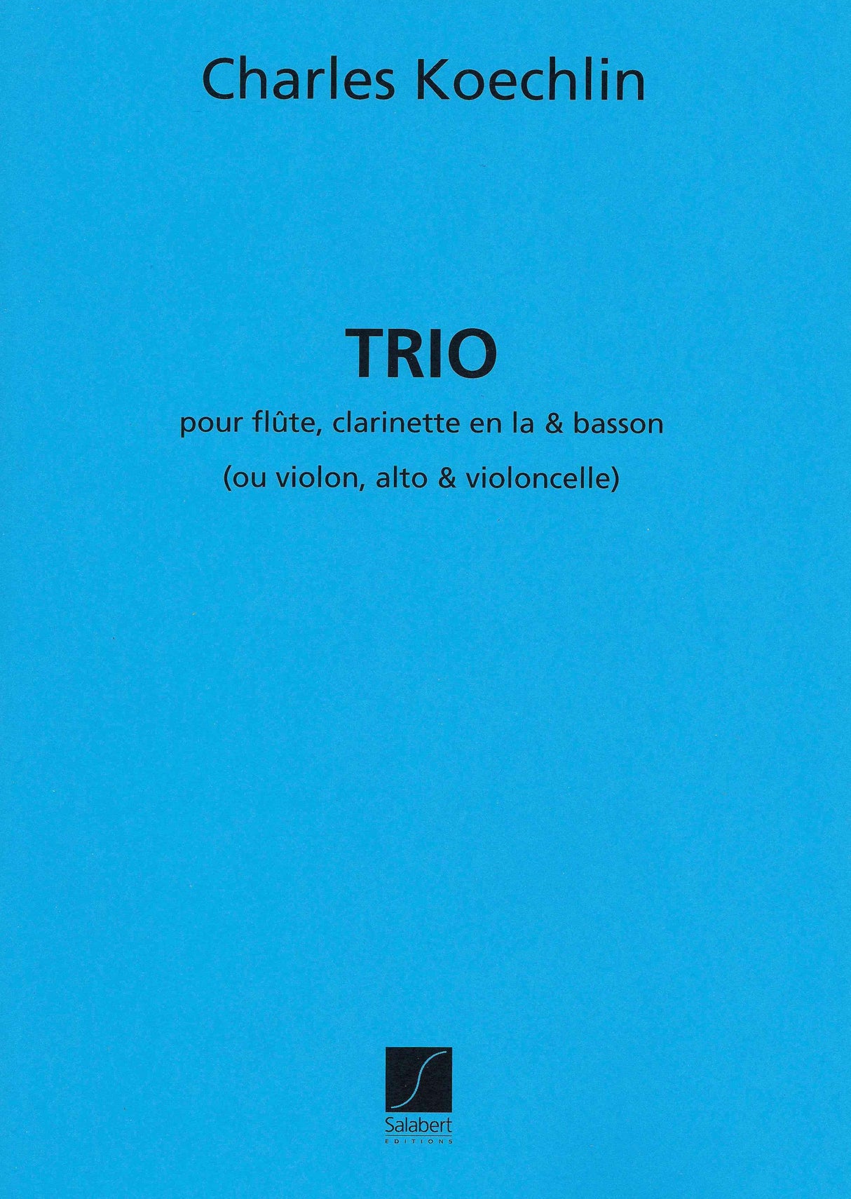 Koechlin: Trio, Op. 92