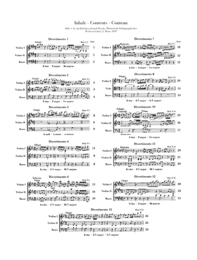 Haydn: String Trios - Volume 1