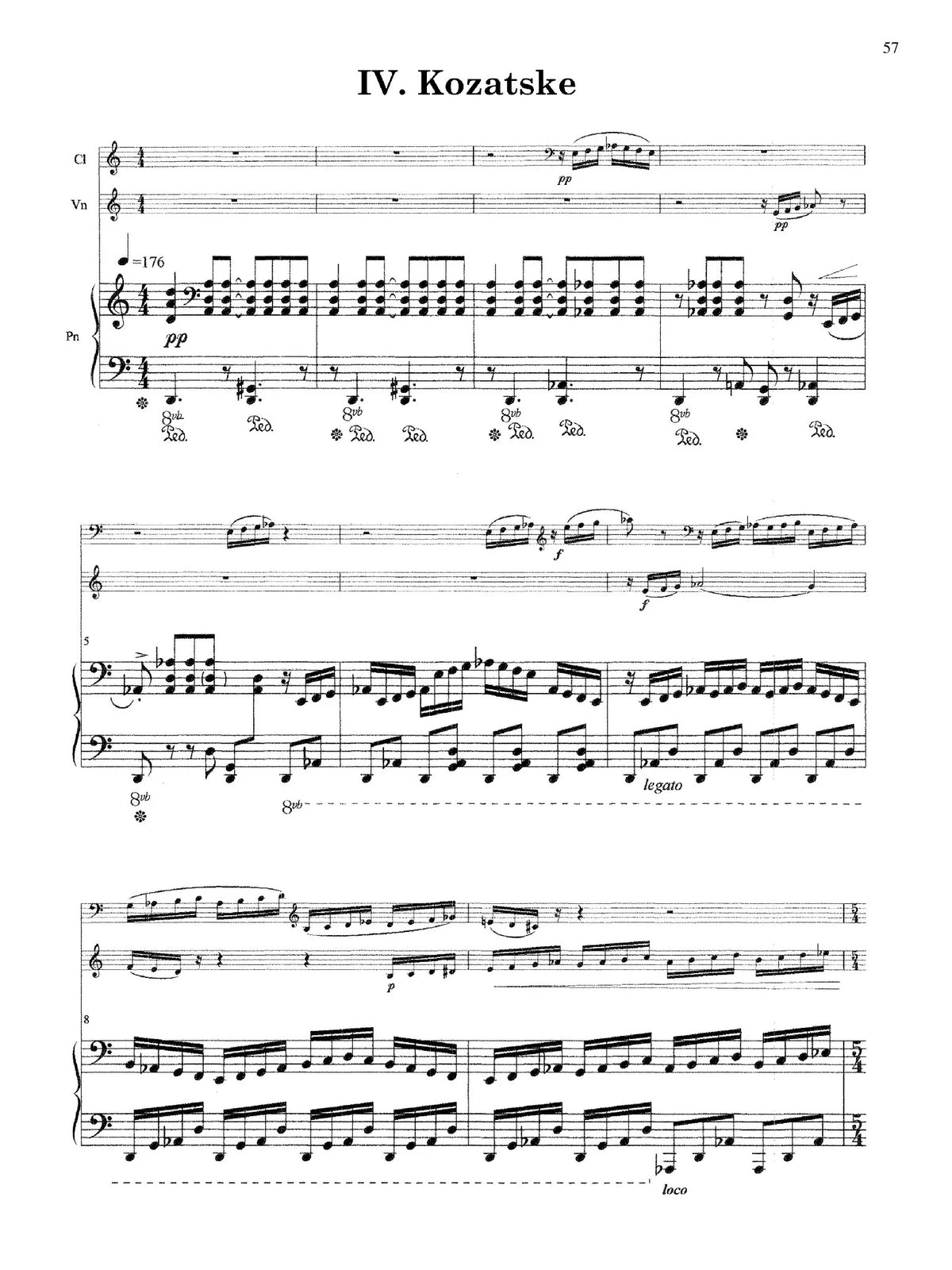 Schoenfeld: Trio for Clarinet, Violin and Piano