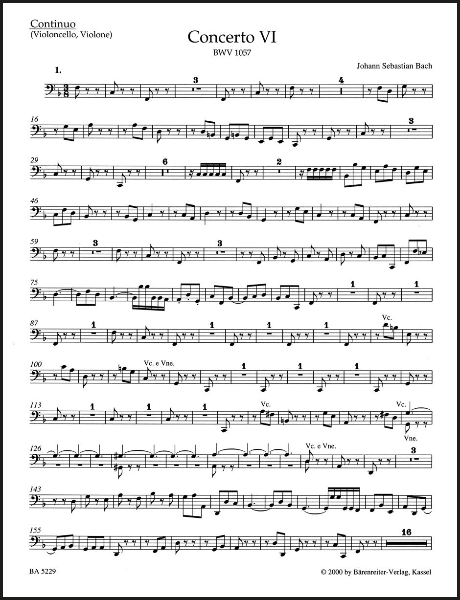 Bach: Harpsichord Concerto No. 6 in F Major, BWV 1057