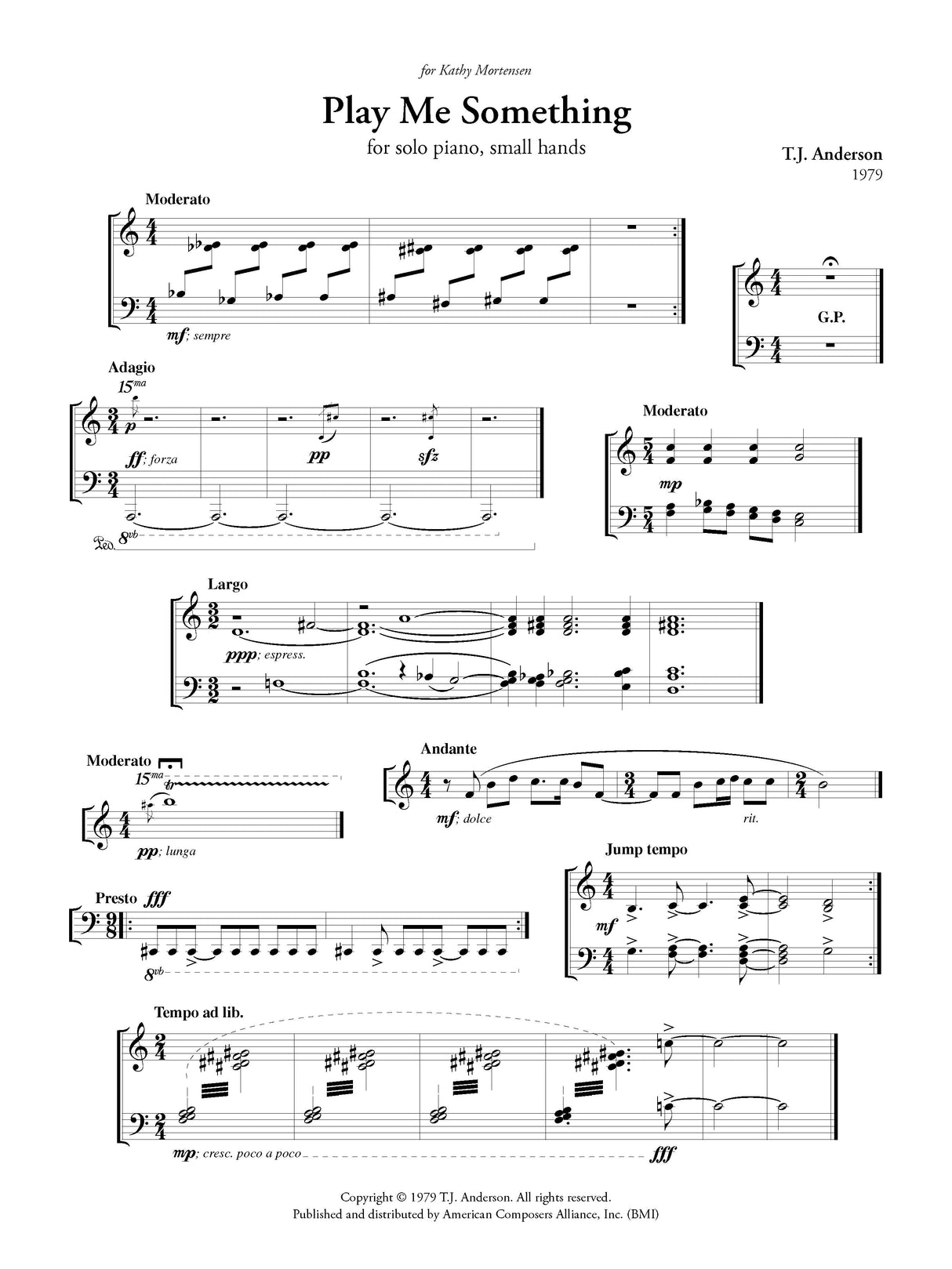 T.J. Anderson: Play Me Something