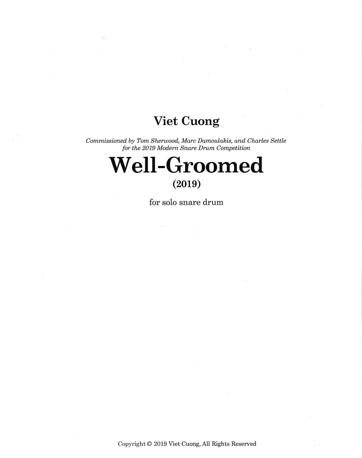 Cuong: Well-Groomed