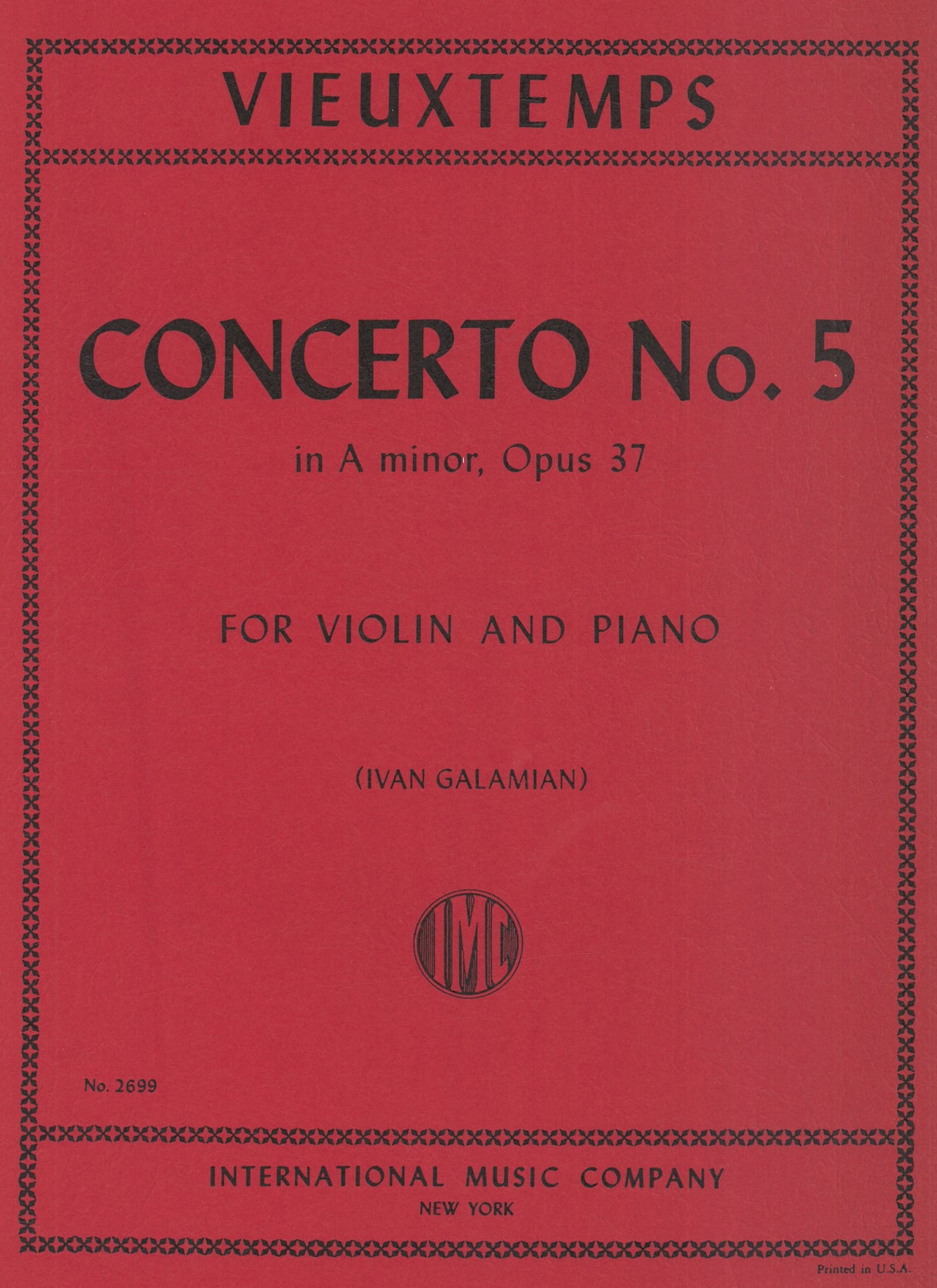 Vieuxtemps: Violin Concerto No. 5 in A Minor, Op. 37