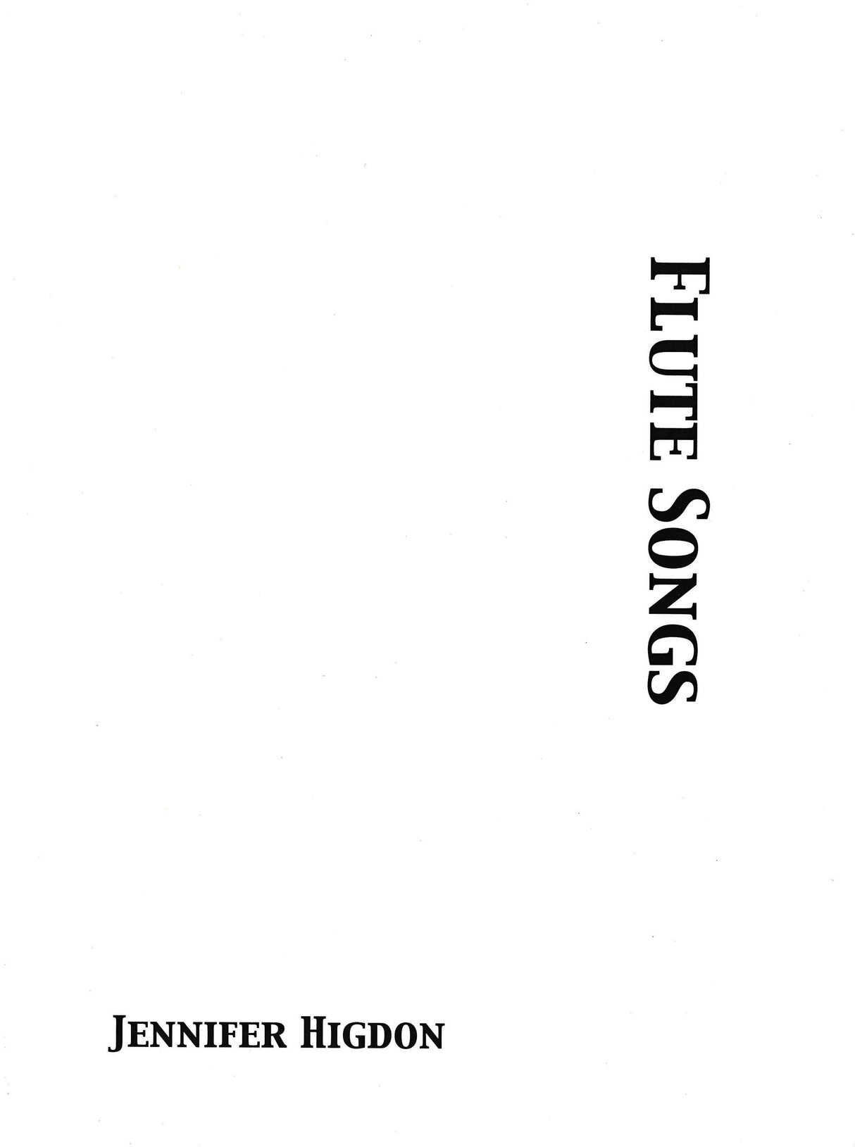 Higdon: Flute Songs