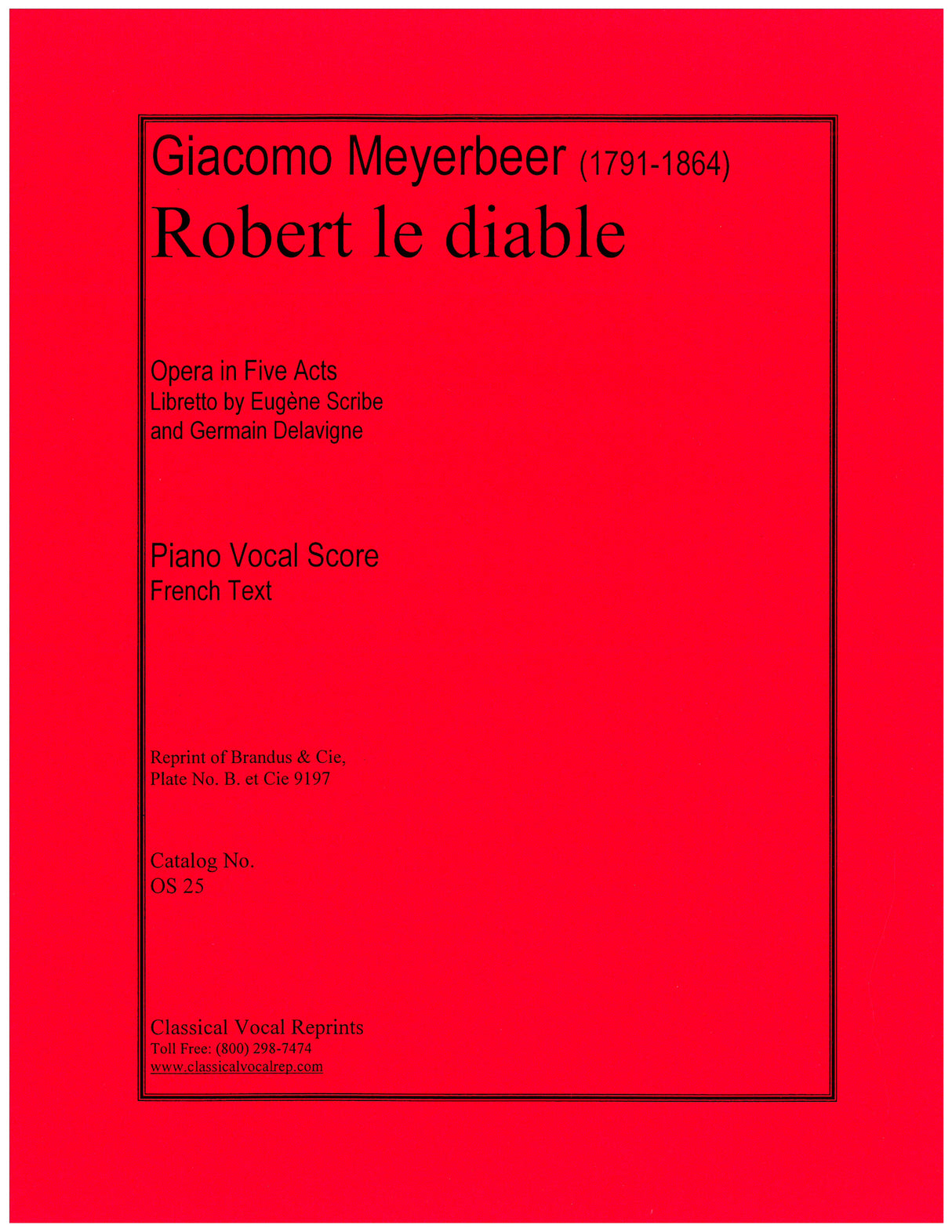 Meyerbeer: Robert le diable
