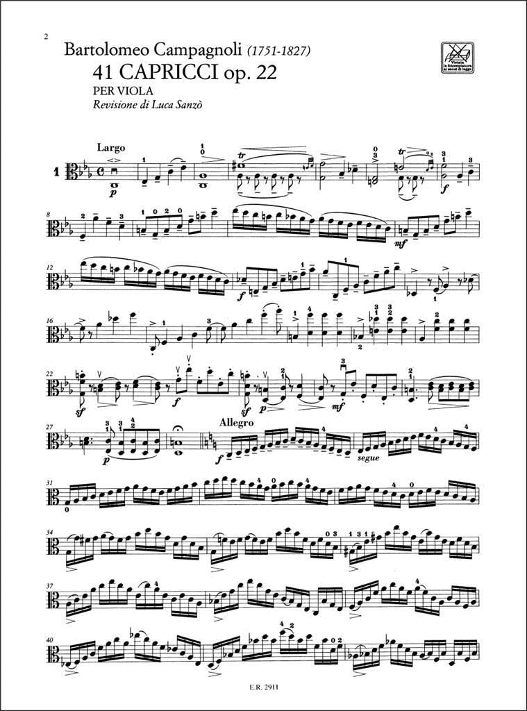 Campagnoli: 41 Caprices, Op. 22