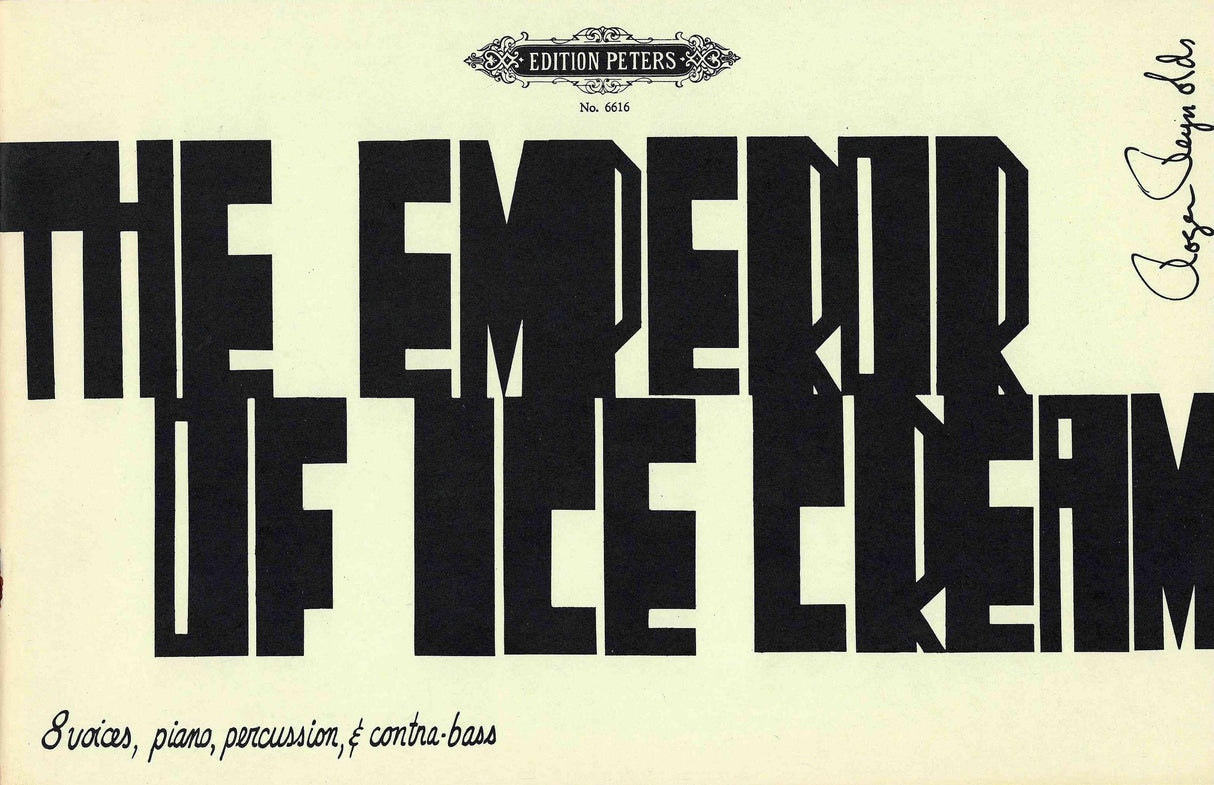 Reynolds: The Emperor of Ice Cream