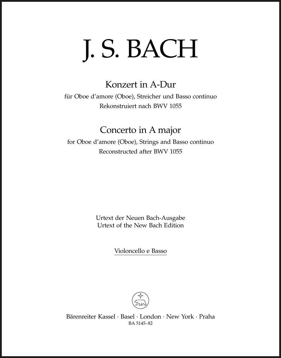 Bach: Oboe Concerto in A Major