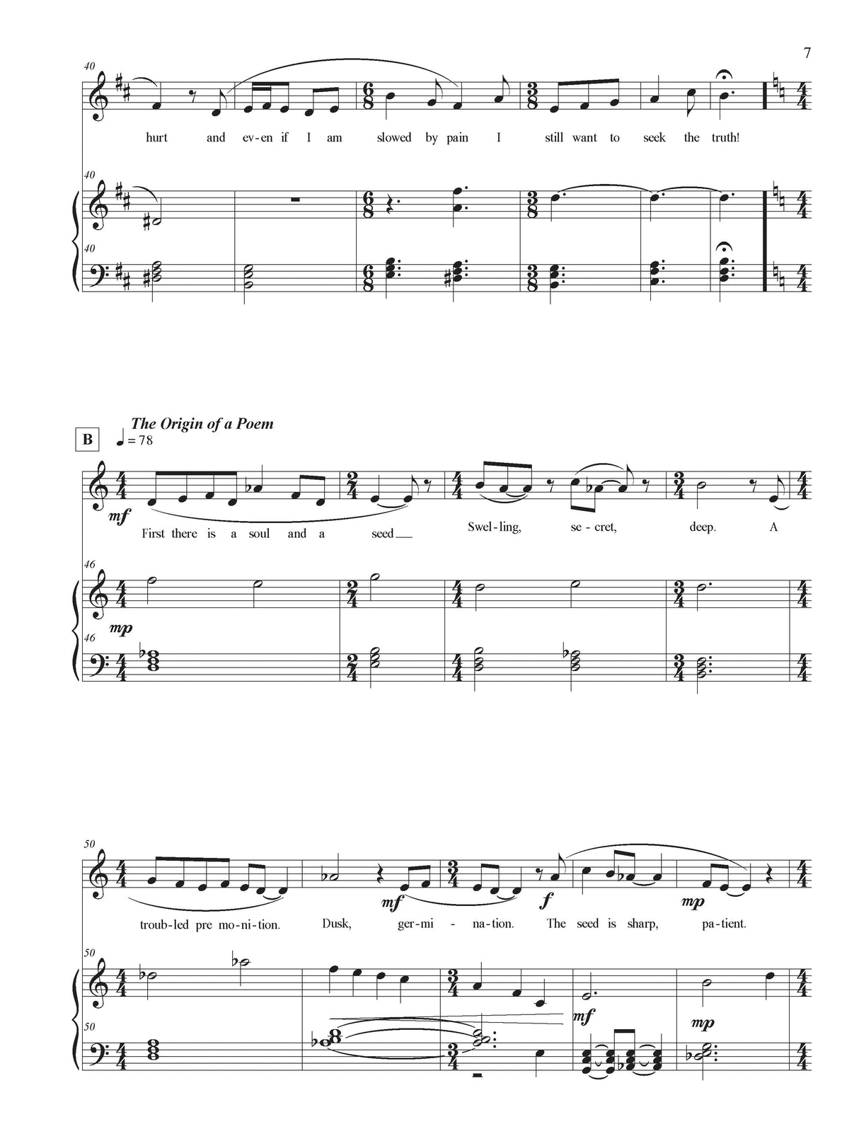 Udow: Song Cycle from A Wall of Two