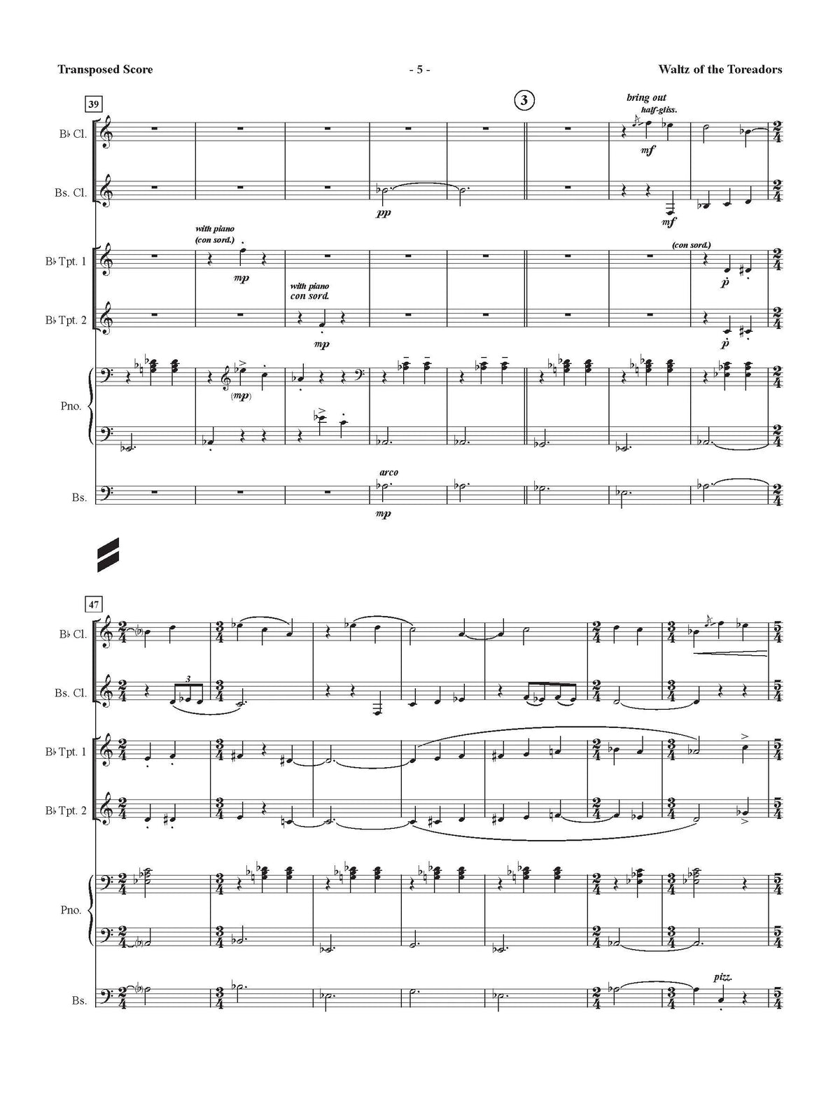 Hughes: Incidental Music for "Waltz of the Toreadors"