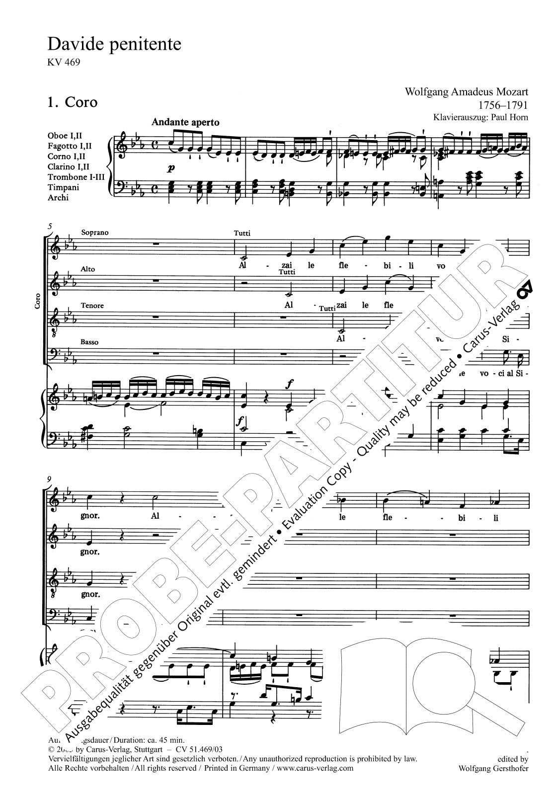 Mozart: Davide penitente, K. 469