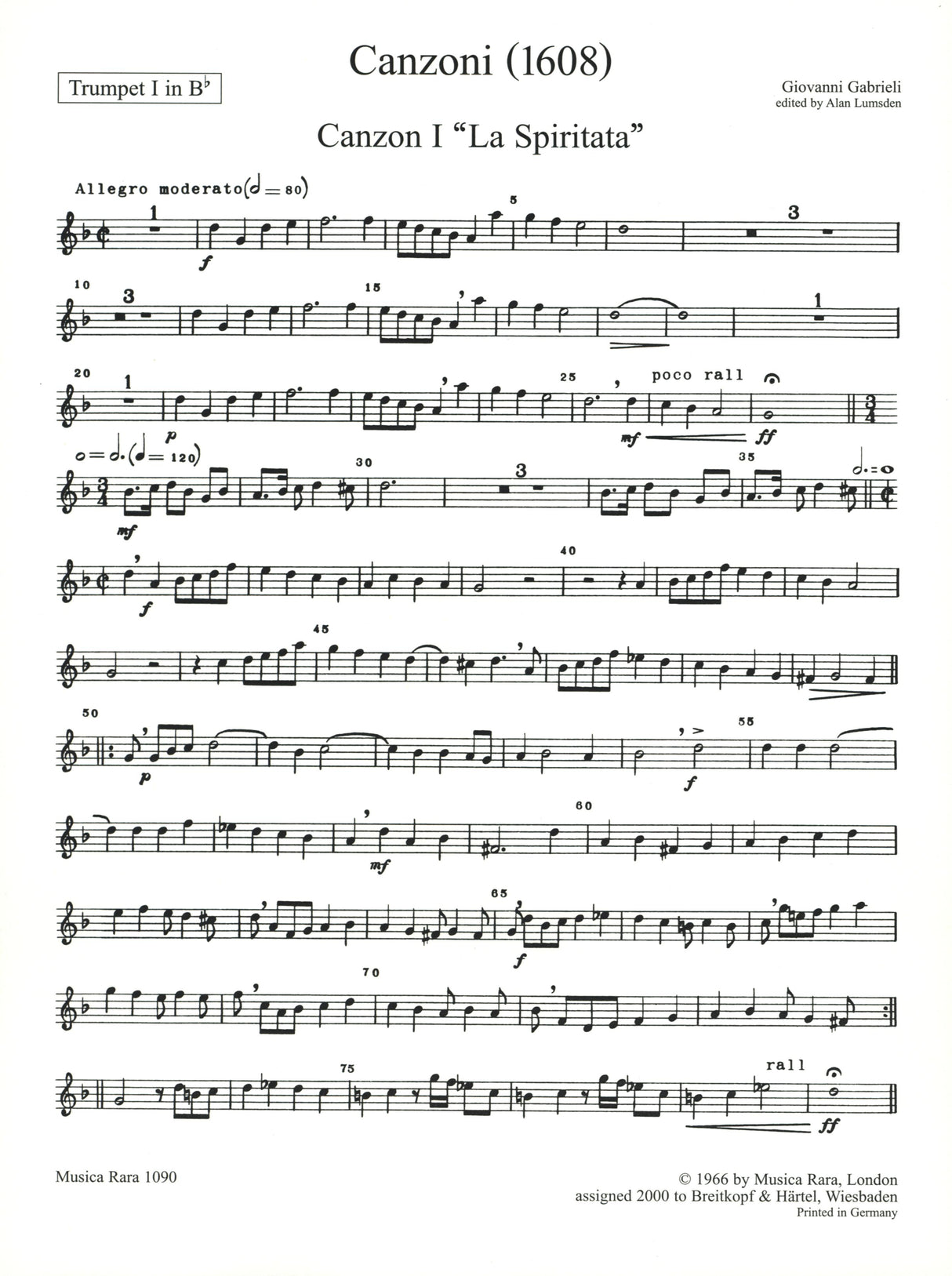 Gabrieli: Canzoni 1 & 2