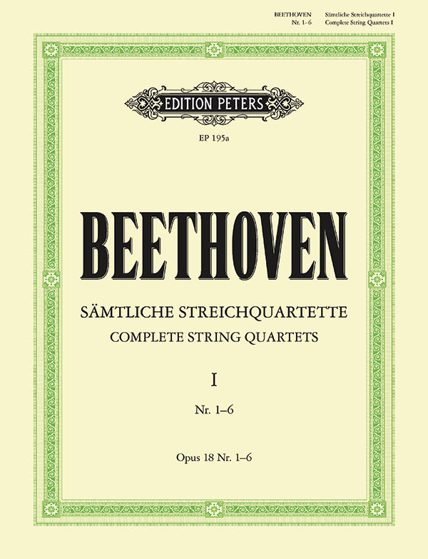 Beethoven: String Quartets, Op. 18