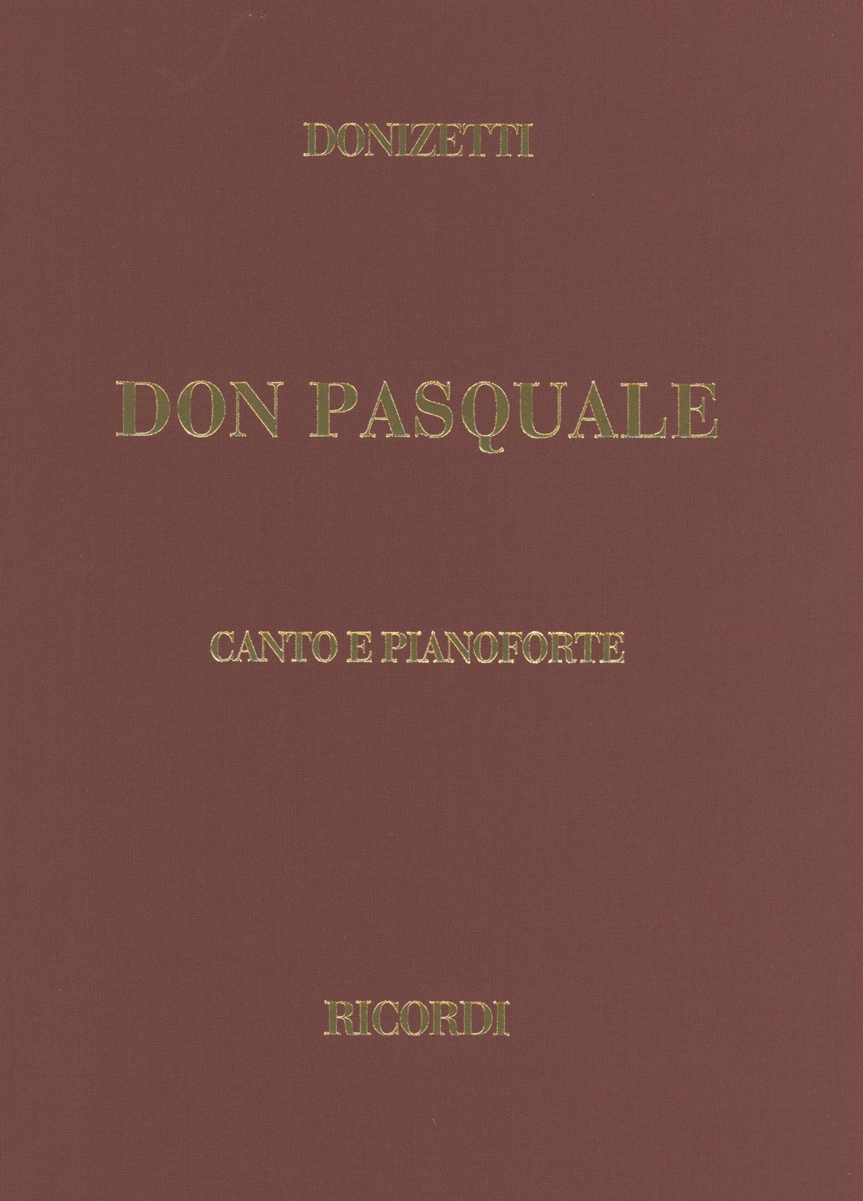 Donizetti: Don Pasquale