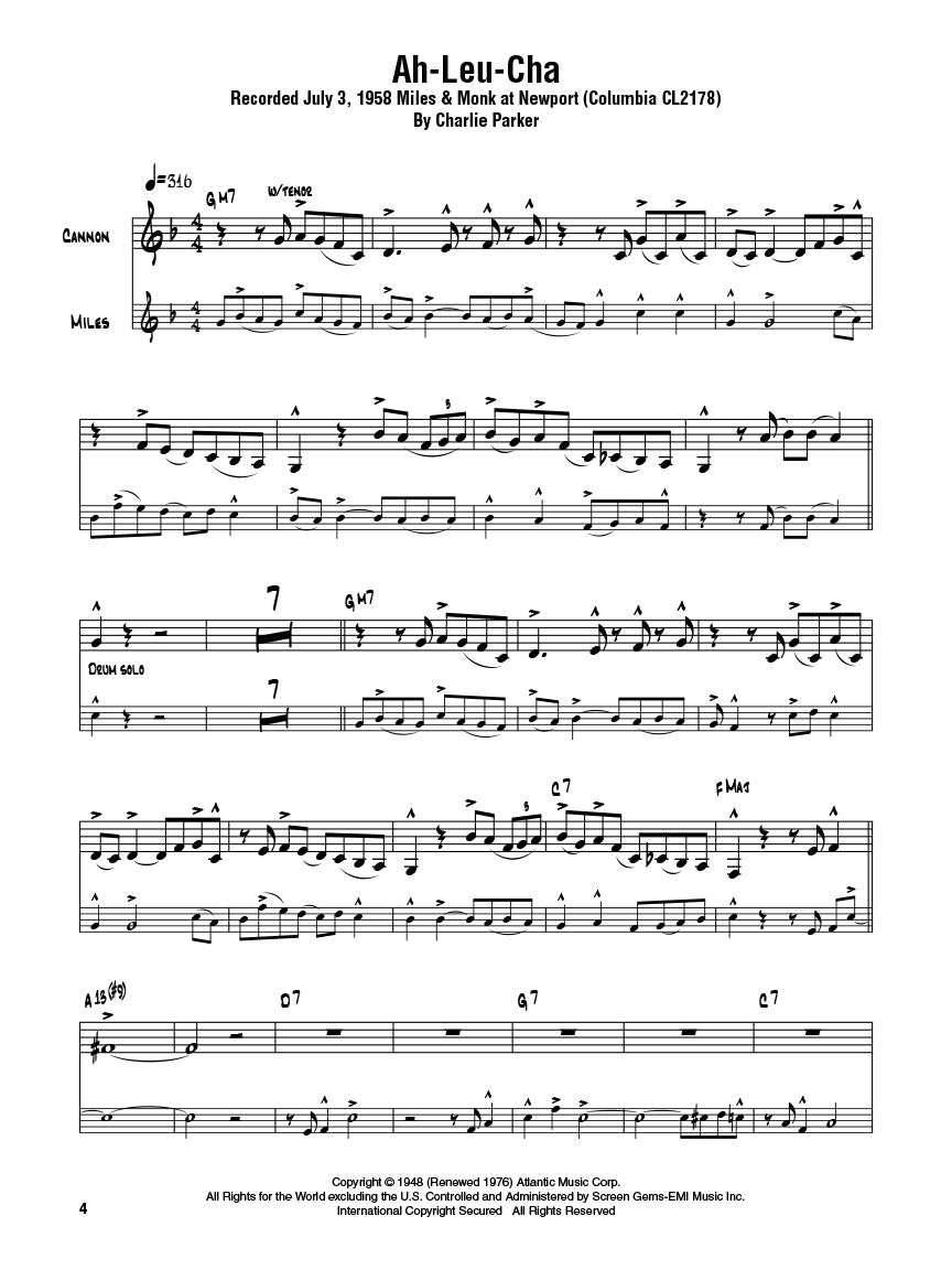 Cannonball Adderley Omnibook
