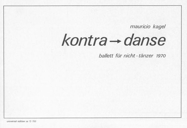 Kagel: Kontra → Danse from Staatstheater