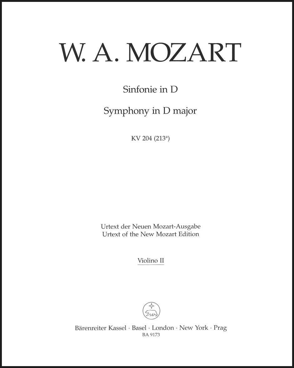 Mozart: Symphony in D Major