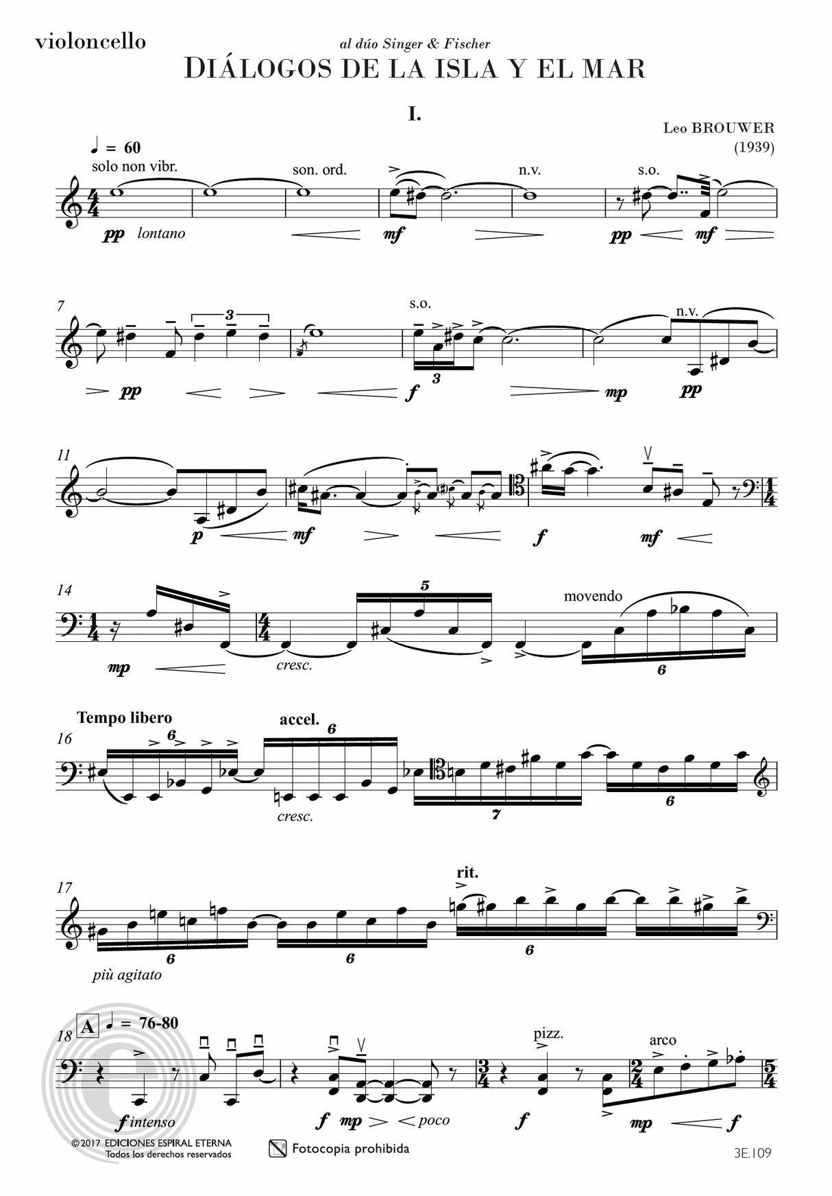 Brouwer: Diálogos de la Isla y el Mar