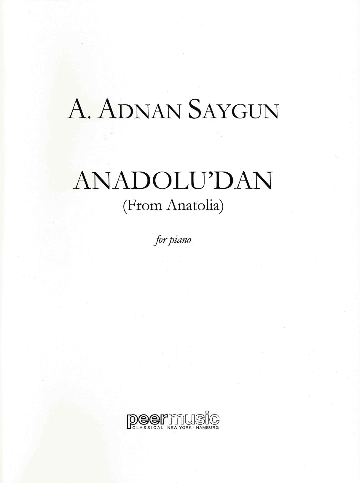 Saygun: Anadolu'dan