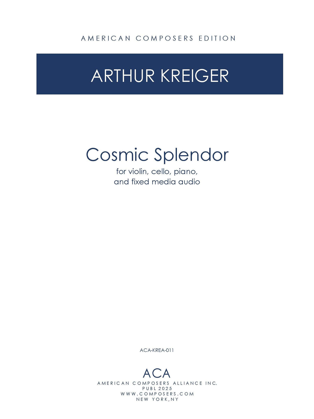 Kreiger: Cosmic Splendor