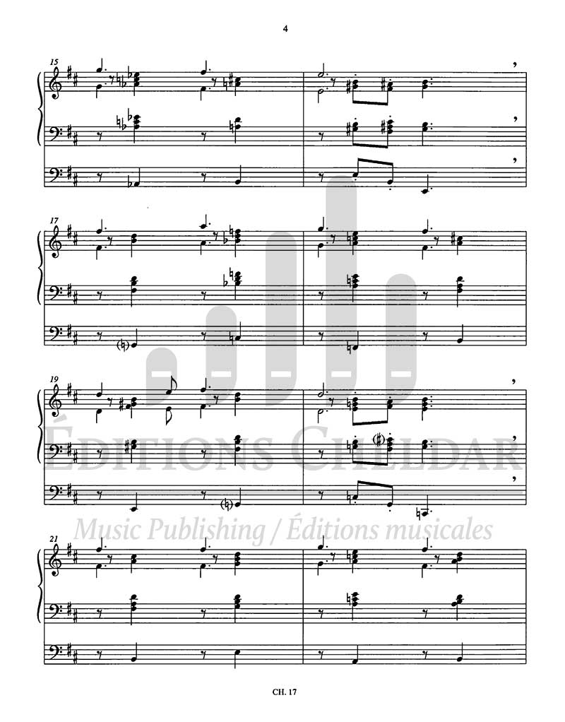 Bédard: Variations sur le choral "Freu' dich sehr, o meine Seele"