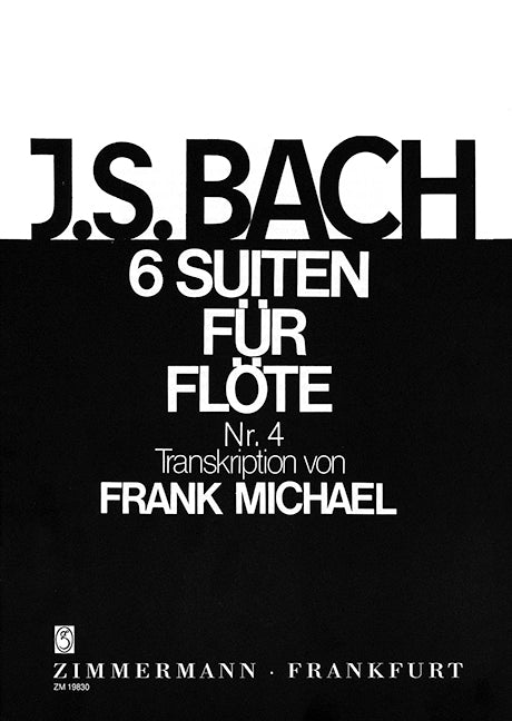 Bach: Suite No. 4 in E-flat Major, BWV 1010 (arr. for flute)