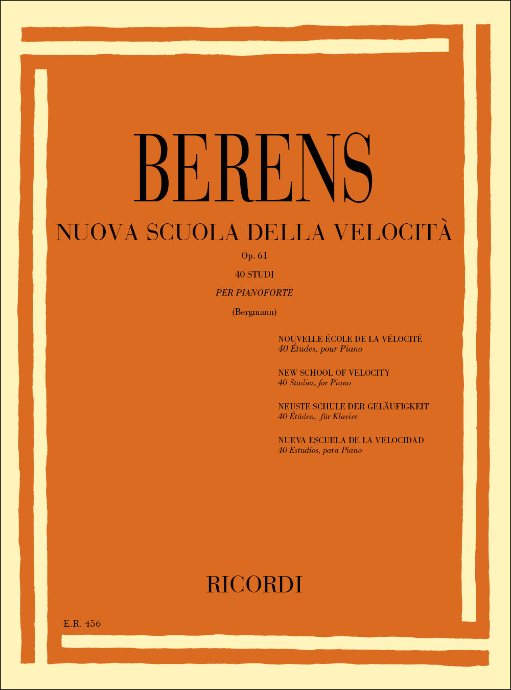 Berens: New School of Velocity, Op. 61