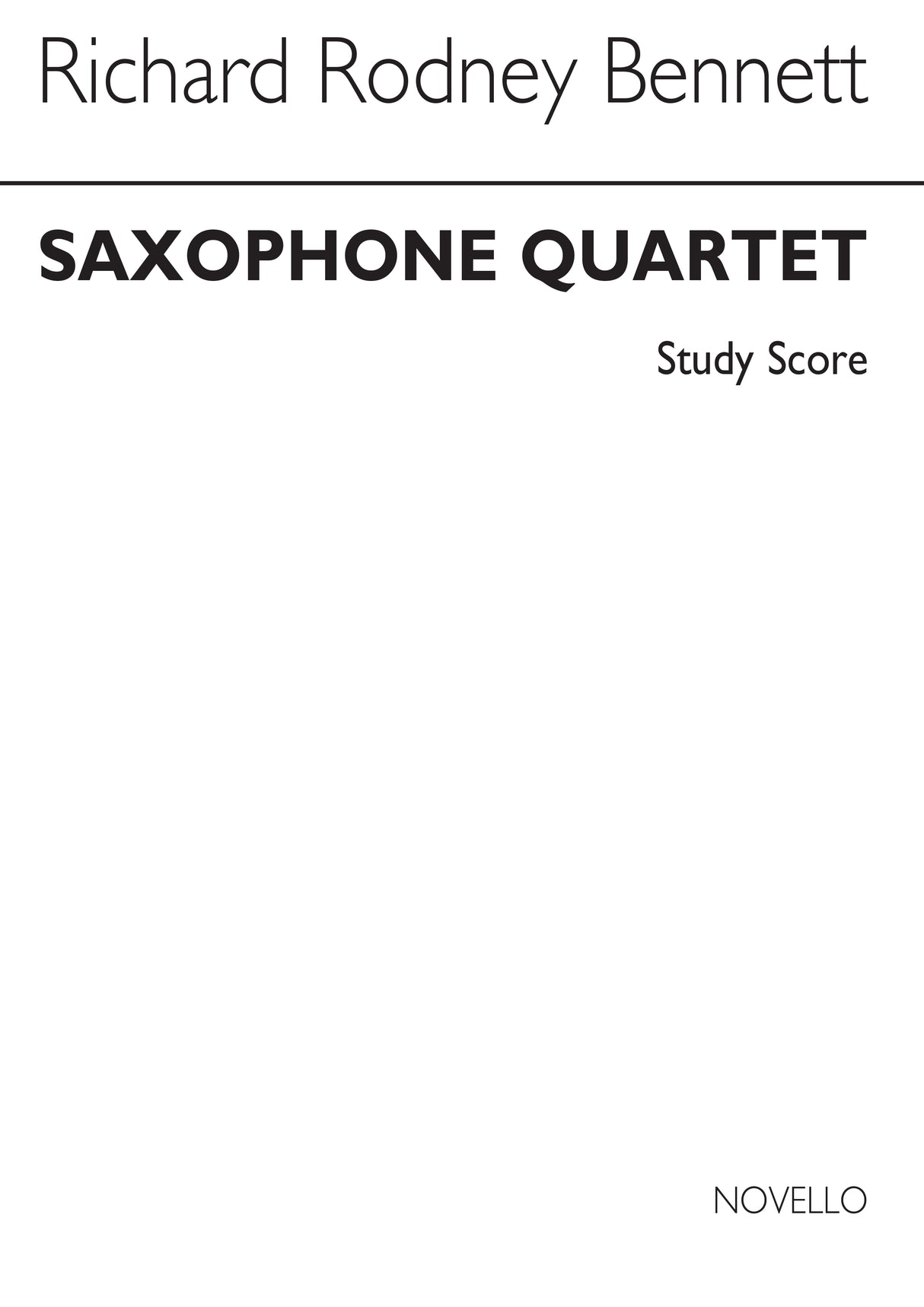 Bennett: Saxophone Quartet