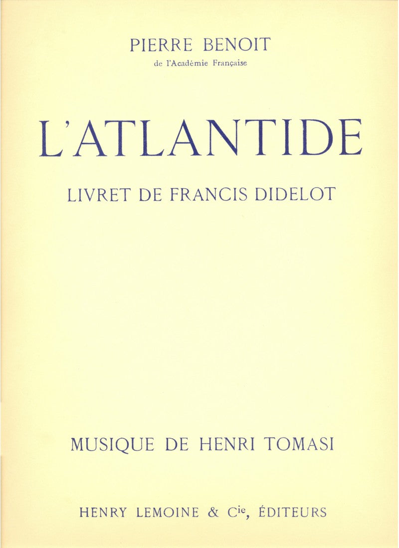 Tomasi: L'Atlantide