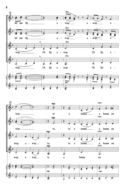 Now Let Me Fly (arr. for SSAA choir)