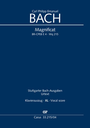 C.P.E. Bach: Magnificat, BR-CPEB E 4, Wq. 215