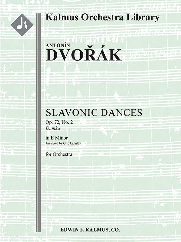 Dvořák: Slavonic Dance in E Minor, Op. 72, No. 2 (Version for Orchestra)