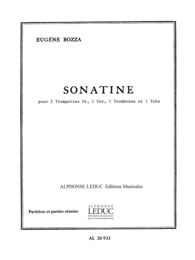 Bozza: Sonatina for Brass Quintet