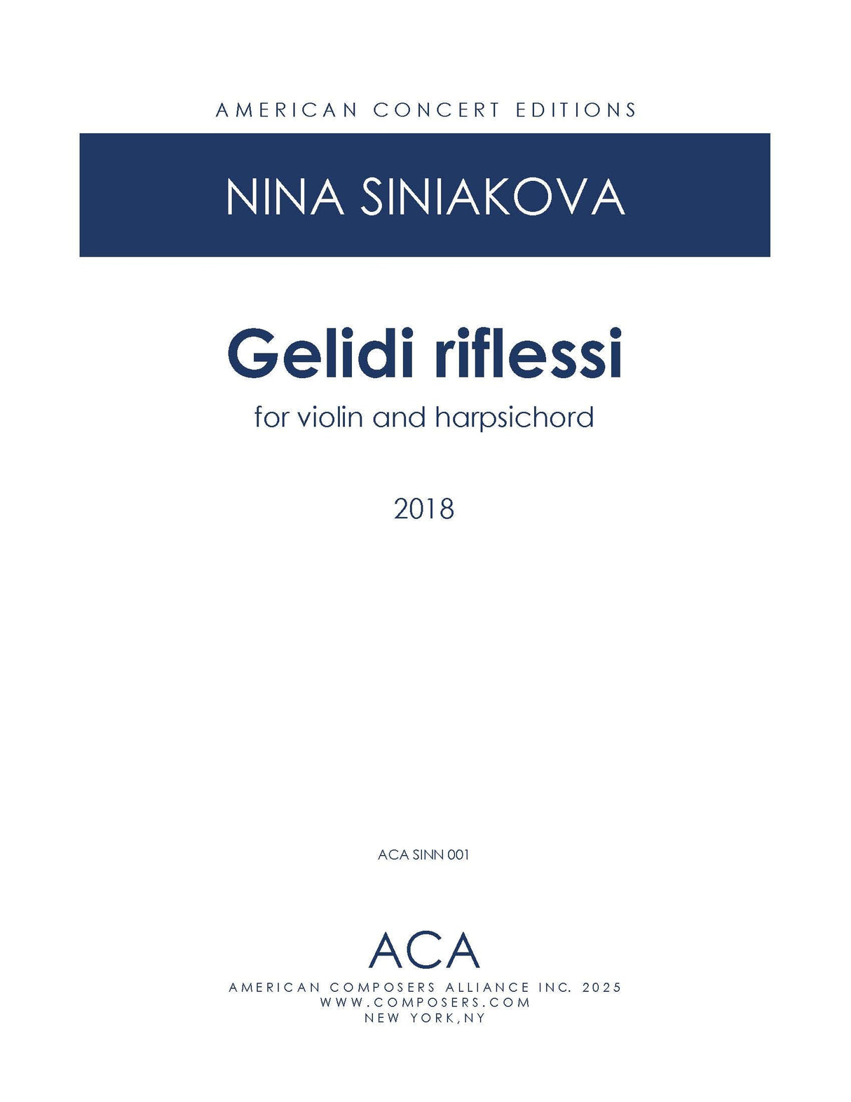 Siniakova: Gelidi riflessi