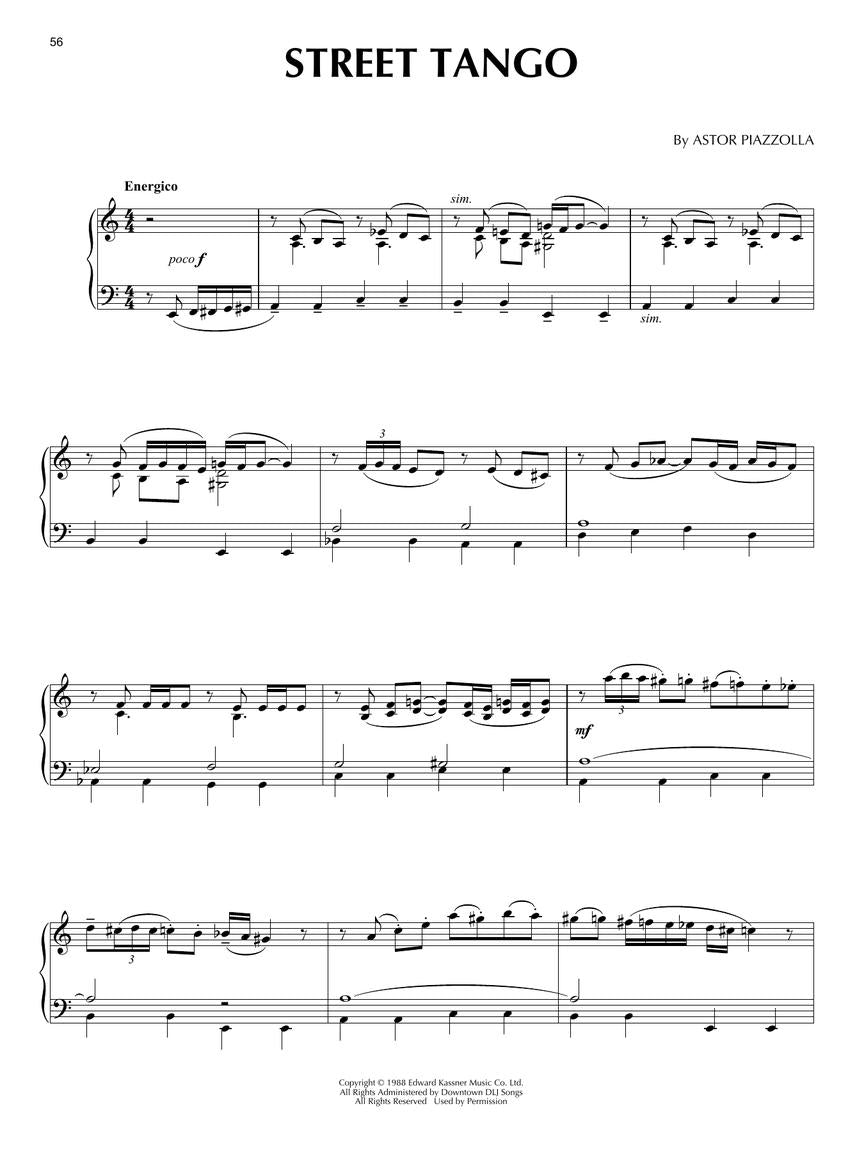 Astor Piazzolla Piano Collection