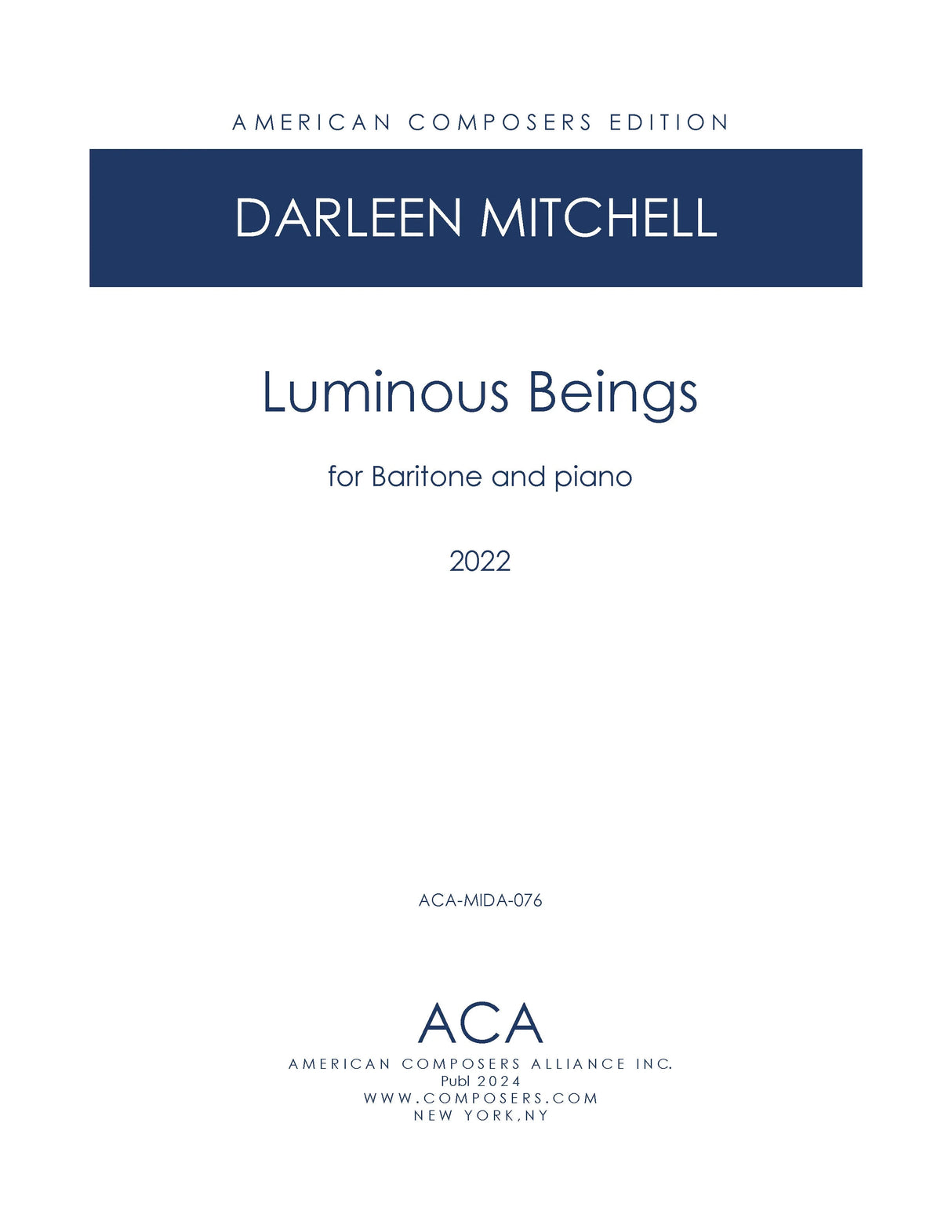 Mitchell: Luminous Beings
