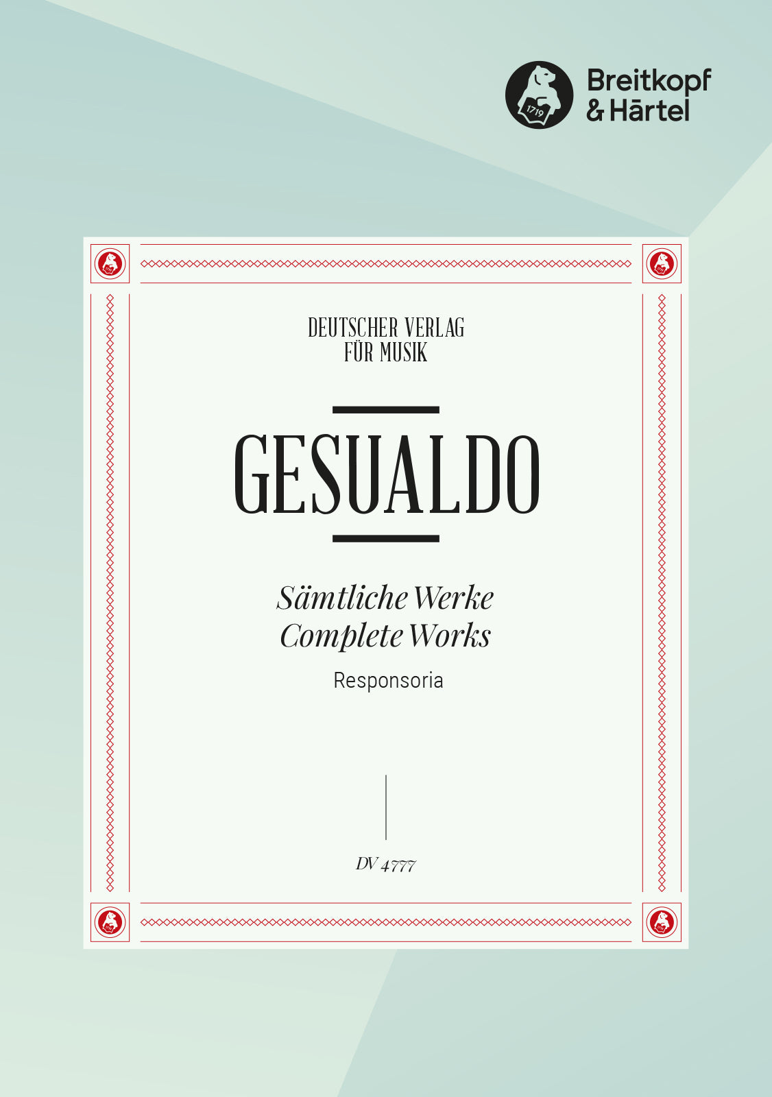 Gesualdo: Responsoria for Holy Week