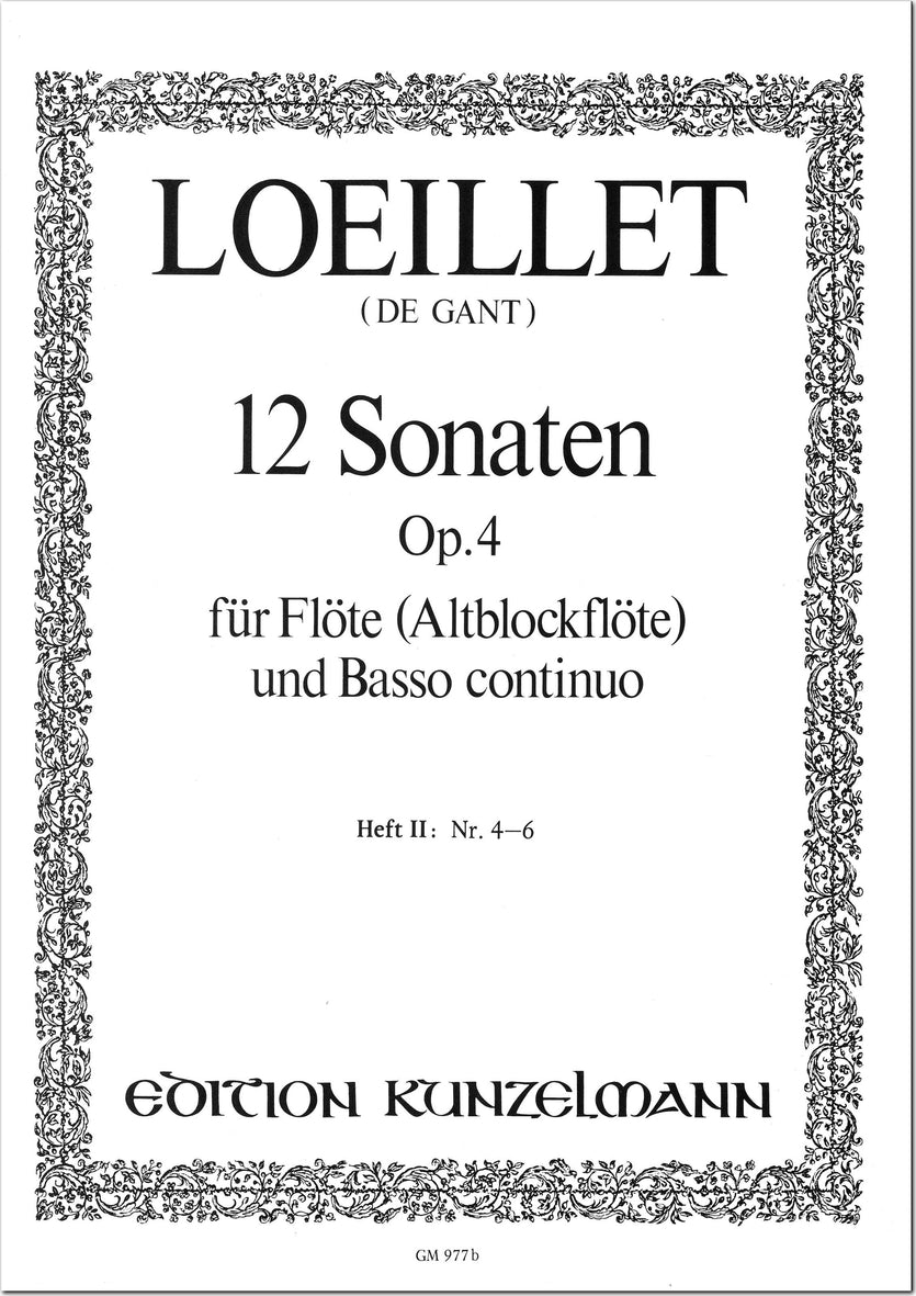 Loeillet: Recorder Sonatas, Op. 4 - Volume 2 (Nos. 4-6)