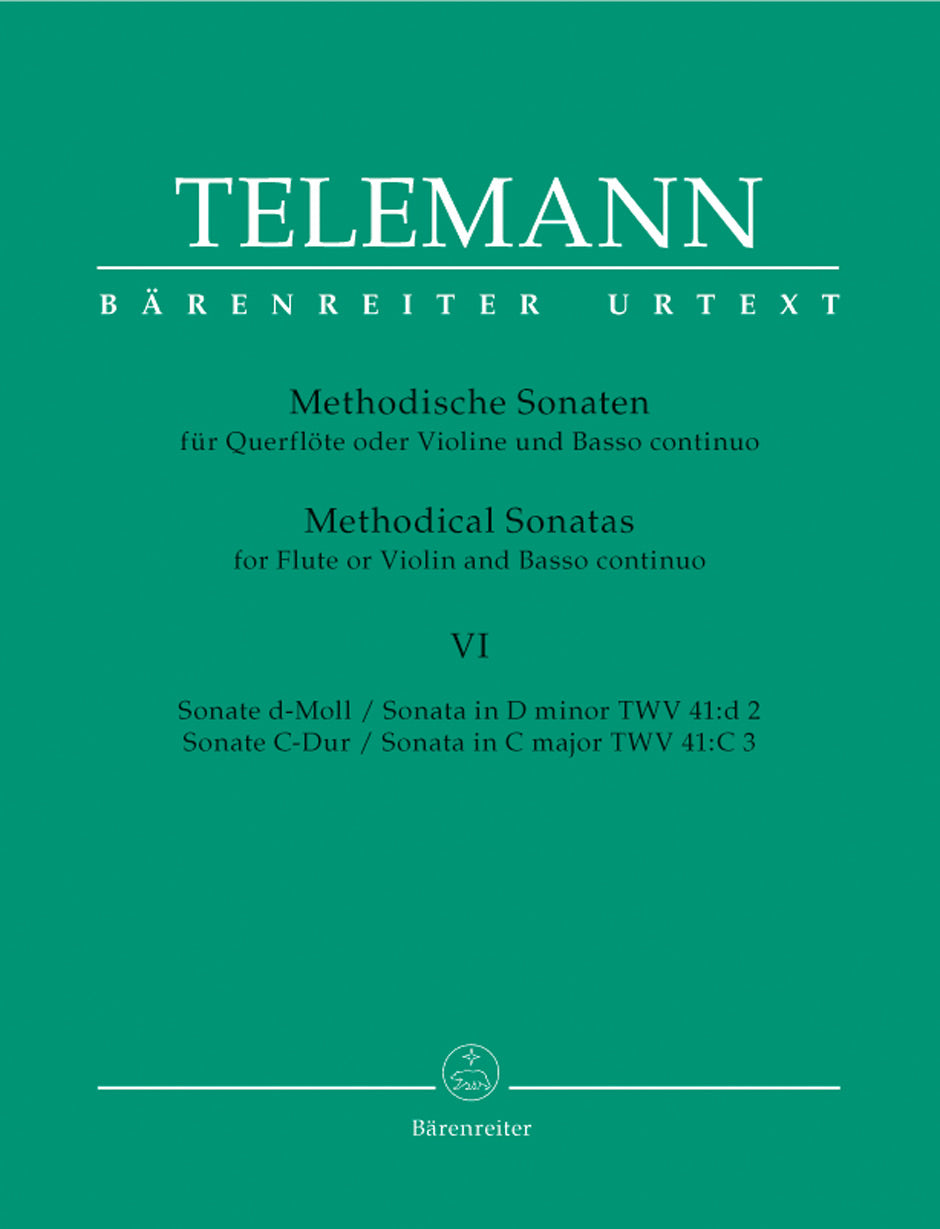 Telemann: Methodical Sonatas - Volume 6 (TWV 41:d2 and 41:C3)