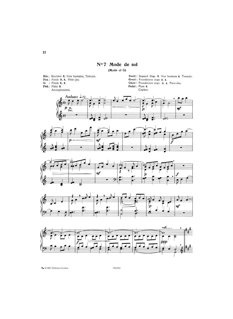 Langlais: 8 pièces modales, Op. 90