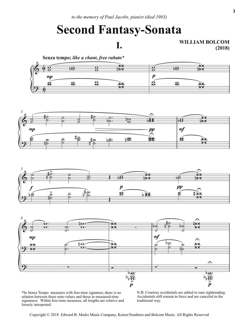 Bolcom: Second Fantasy-Sonata